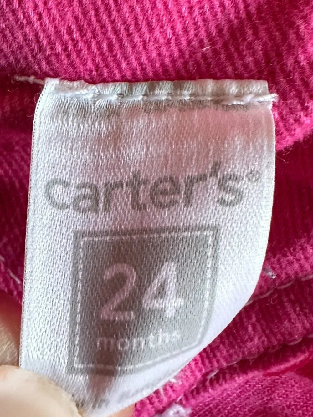 Carter's Vestbak Overall Jumper Dress Size 24 M Deep Pink